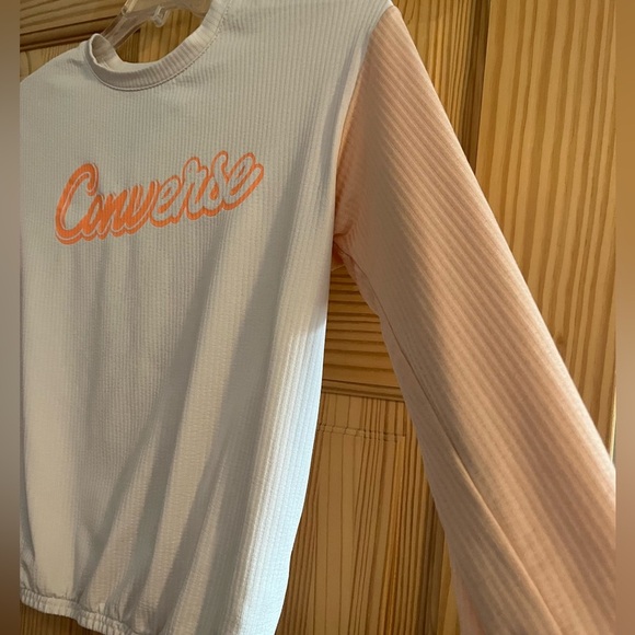 Converse Girls Pink and Orange Long Sleeve  Size Large Top‎ - Picture 4 of 8